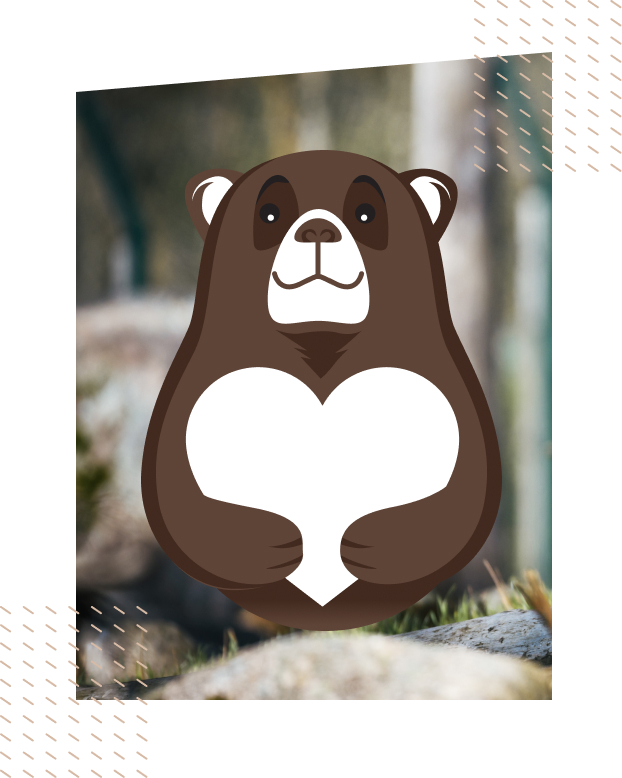 Brown Bear with Heart
